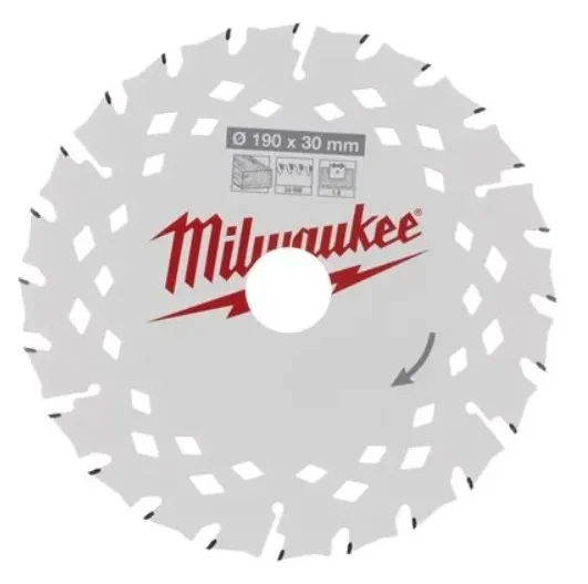 Диск пиляльний PFTE MILWAUKEE, O190х30х1,8мм, 24 зуб.