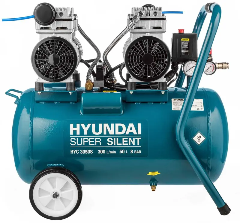 Безмасляний повітряний компресор Hyundai HYC 3050S — Photo 1