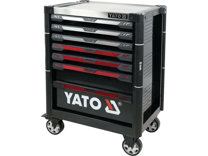 Шафа з інструментами YATO, на колесах, 7 шуфляд, 977x 725x 480 мм, набір 157 елем. — Photo 4