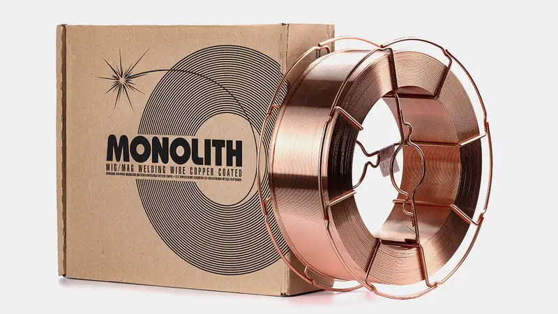 Дріт зварювальний з обмідненою поверхнею Monolith G4Si1 (Св-08Г2С) 0.8 мм Котушка 2.5 кг (D170) — Photo 4