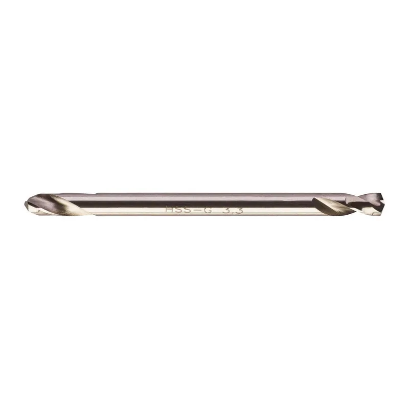 Свердло по металу HSS-G MILWAUKEE, DIN 1412 C, діаметр 3,3х49х12мм, двостороннє, (10шт) — Photo 1