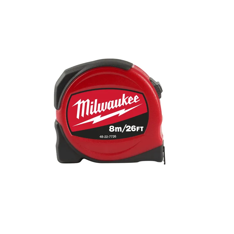 Рулетка MILWAUKEE SLIMLINE S8-26/25 8 м/16" 48227726 — Photo 1