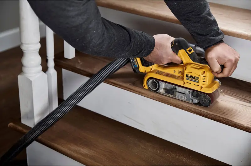 Шліфмашина стрічкова акумуляторна безщіткова DeWALT DCW220N — Photo 10