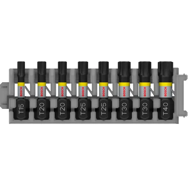 PRO Касета ударних біт Impact Control 25 мм T15, T20 (2шт), T25 (2шт), T30 (2шт), T40