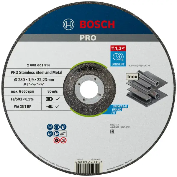 PRO Відрізний диск for Inox 230 * 1,9мм, увігнутий