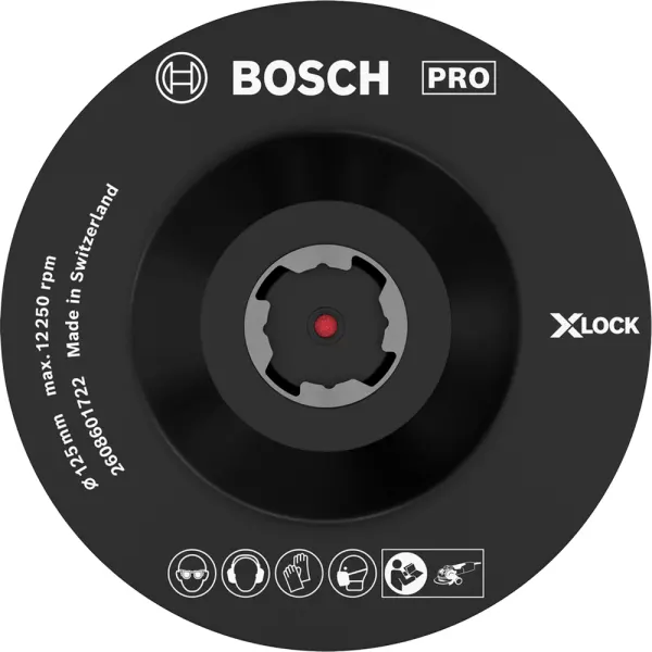 PRO X-LOCK Опорна тарілка на липучці 125 мм