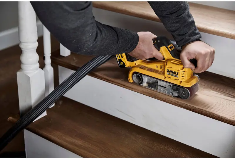 Шліфмашина стрічкова акумуляторна безщіткова DeWALT DCW220P2 — Photo 11