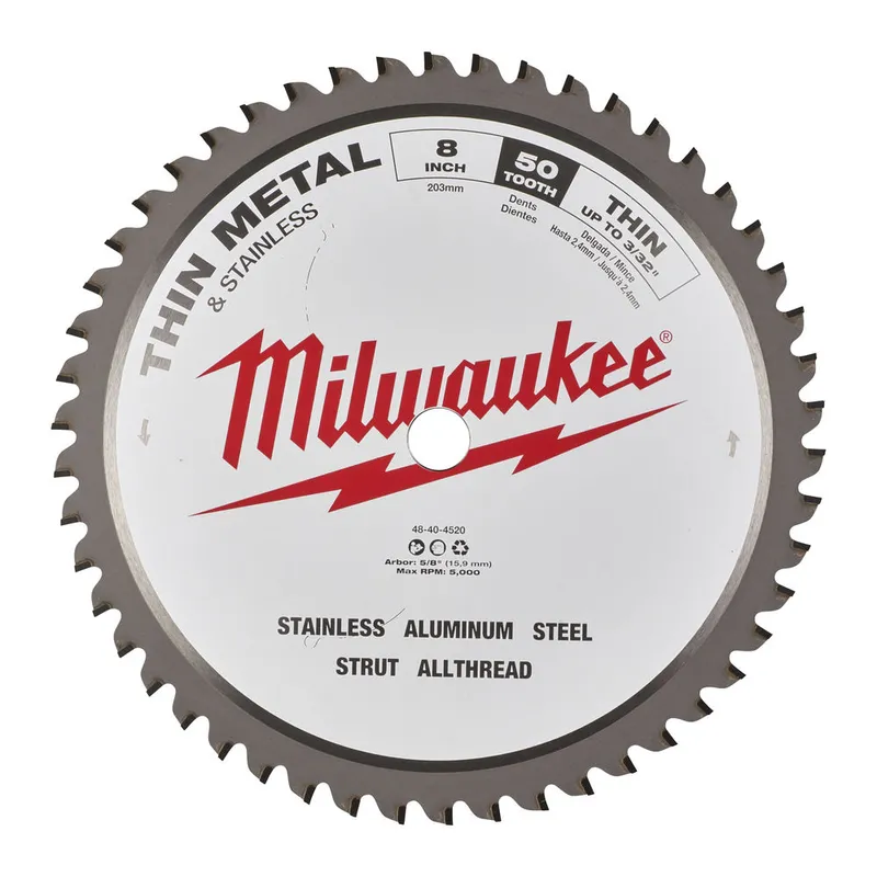 Диск пиляльний по металу MILWAUKEE, діаметр 203х15,8мм, 50 зуб. — Photo 1