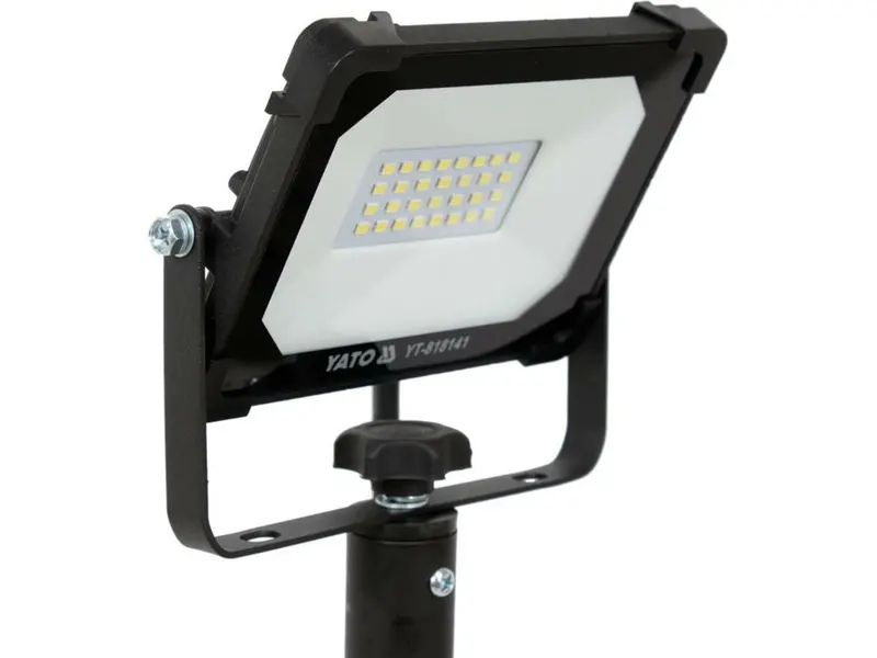 Прожектор з SMD-діодним випромін YATO: 20 Вт, 230 В,1900 Lm, на штативі h=0.6-1.22 м, кабель- 2м [6] — Photo 3