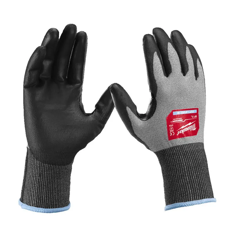 Рукавиці MILWAUKEE, Hi-Dex з опором порізам 2/B рівня, 10/XL, 7/S