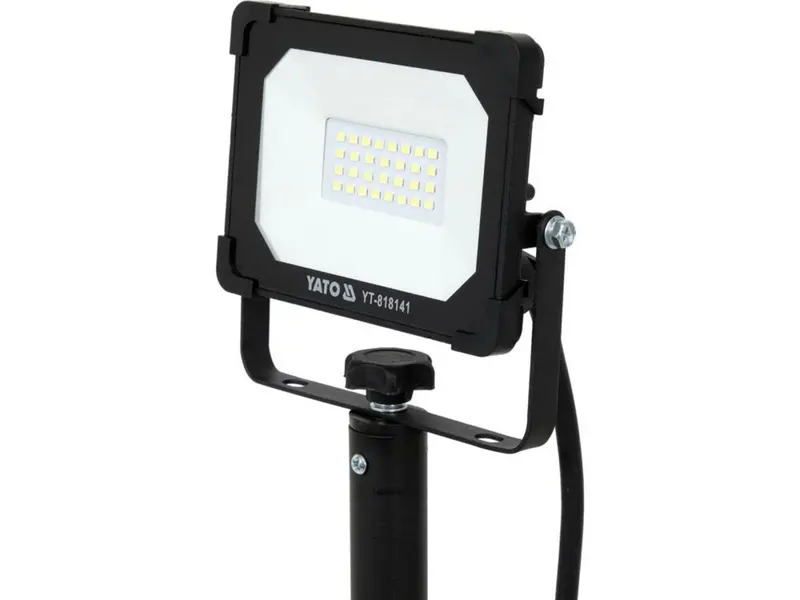Прожектор з SMD-діодним випромін YATO: 20 Вт, 230 В,1900 Lm, на штативі h=0.6-1.22 м, кабель- 2м [6] — Photo 2