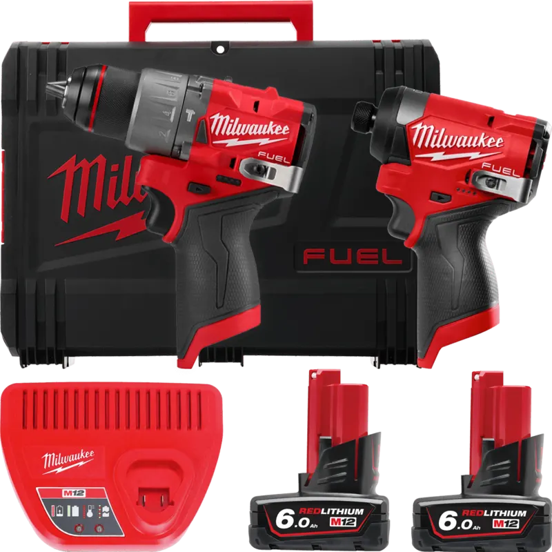 Набір з 2х інструментів безщіткових акумуляторних MILWAUKEE M12 FPP2A2-602X