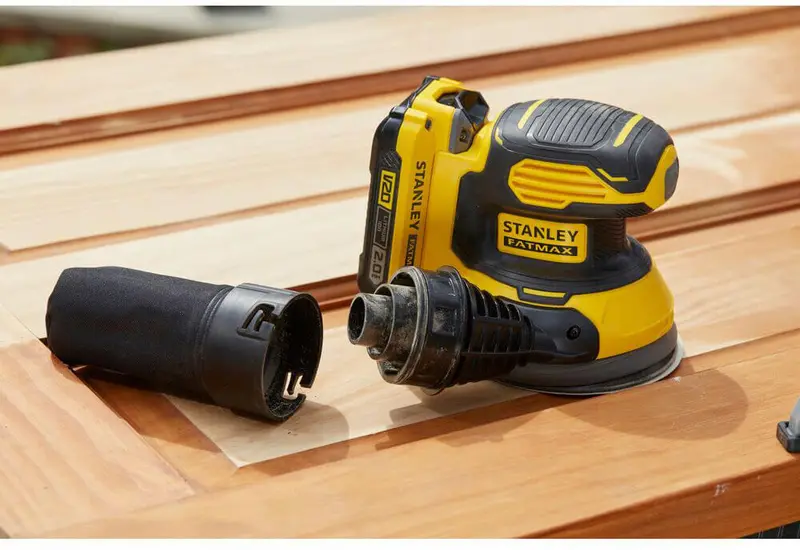 Шліфмашина ексцентрикова акумуляторна безщіткова STANLEY FATMAX SFMCW220D1S — Photo 3
