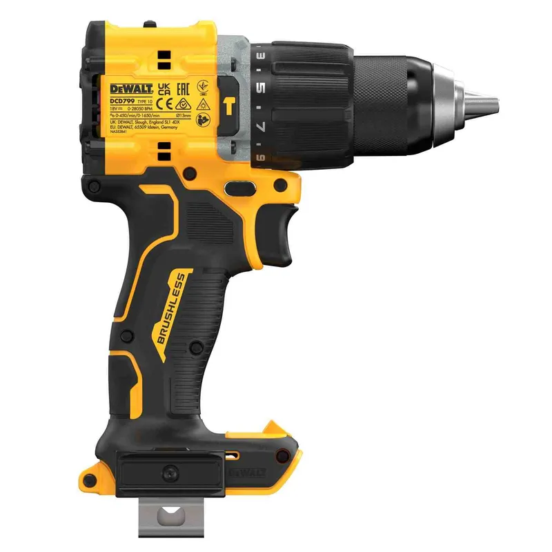 Дриль-шуруповерт акумуляторний безщітковий ударний DeWALT DCD799NT — Photo 4