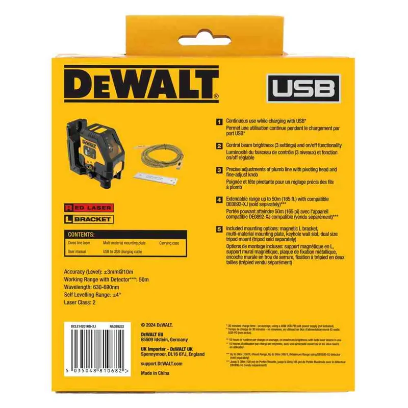 Рівень лазерний лінійний DeWALT DCLE14201RB — Photo 11