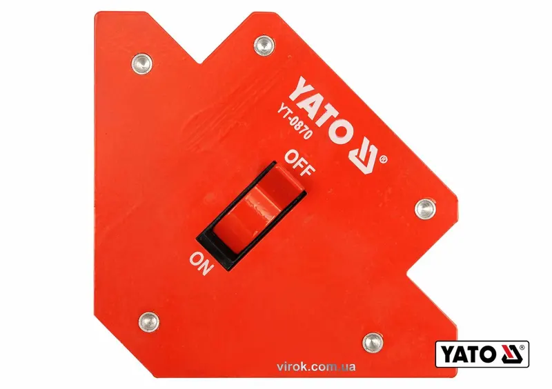 Струбцина магнітна для зварки з перемикачем YATO YT-0870