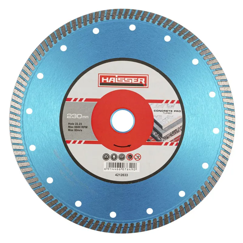 Диск алмазний Turbo CONCRETE PRO 230x2.8x10x22,23 (HAISSER) 4212633