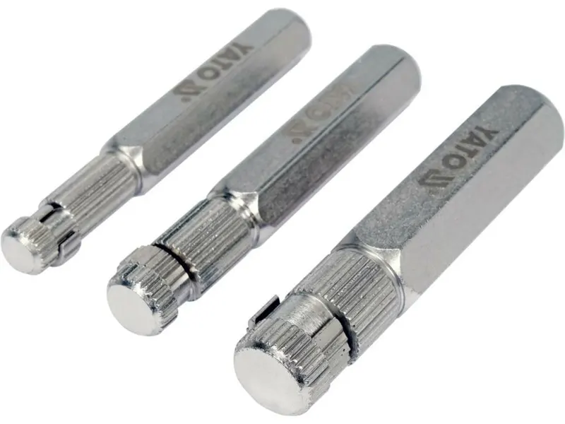 Знаряддя для викручування ніпелів YATO 3/8", 1/2", 3/4", 3 елем. [6/24] — Photo 1