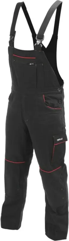 Комбінезон робочий COMFY YATO розмір L/XL, чорно-червоний, 9 кишень, 100% бавовна [10]