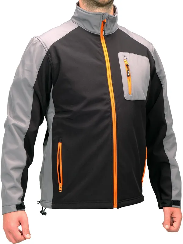 Куртка робоча SOFTSHELL YATO розмір S, чорно-сіра, 3 кишені, 96% поліестер і 4% спандекс(DW) — Photo 1