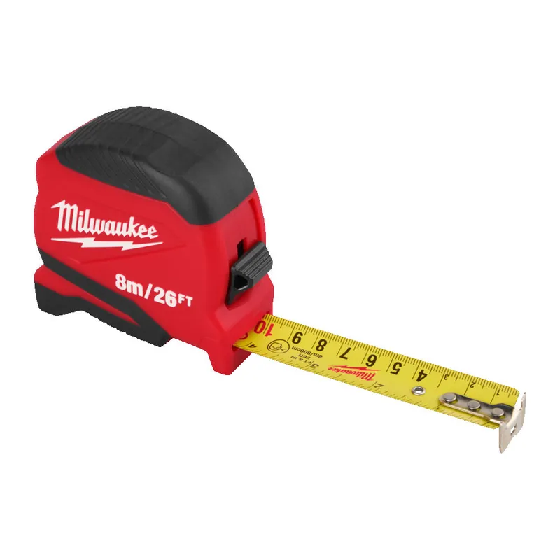 Рулетка Pro Compact MILWAUKEE (Gen 2), 8м/26фт, (25мм) — Photo 1