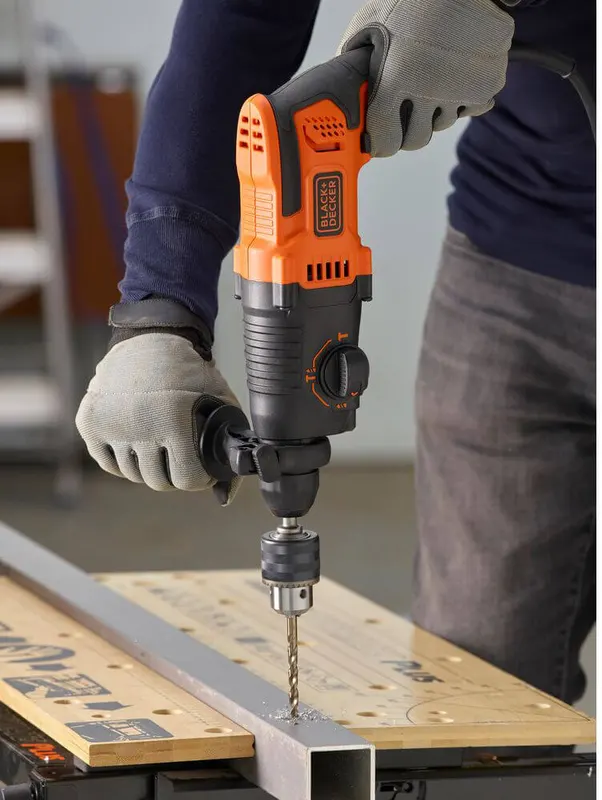 Перфоратор мережевий SDS-Plus BLACK+DECKER BEHS01K — Photo 5
