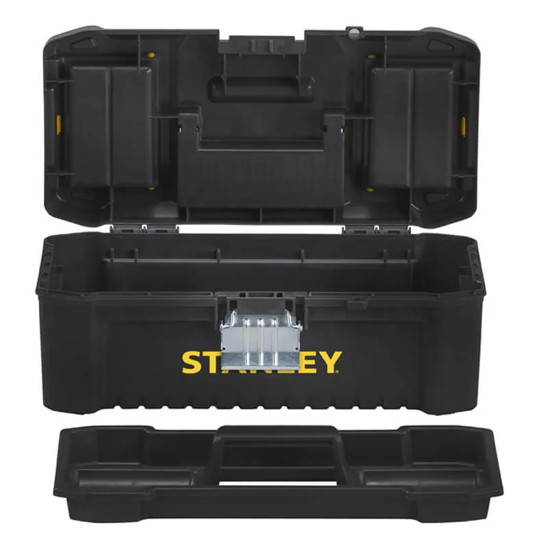 Ящик ESSENTIAL пластиковий з металевими застібками, розмір 316x156x128 мм (12.5 ) STANLEY STST1-75515 — Photo 1