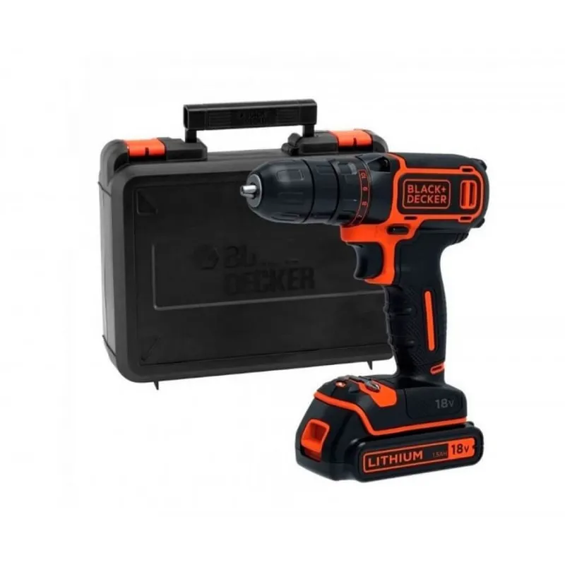 Дриль-шурупокрут акумуляторний BLACK+DECKER BDCDC18KB — Photo 2