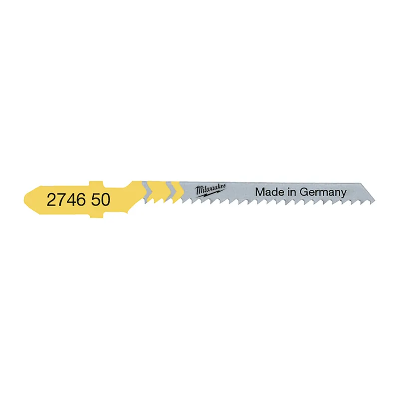 Полотна для лобзика T119BO MILWAUKEE, 50мм/ крок зуба 2,0мм, (5шт), (фігурний різ, деревина) — Photo 1