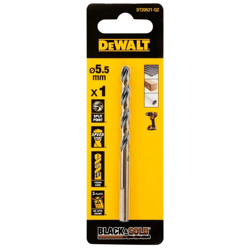 Свердло по металу Black &amp; Gold DeWALT DT20521