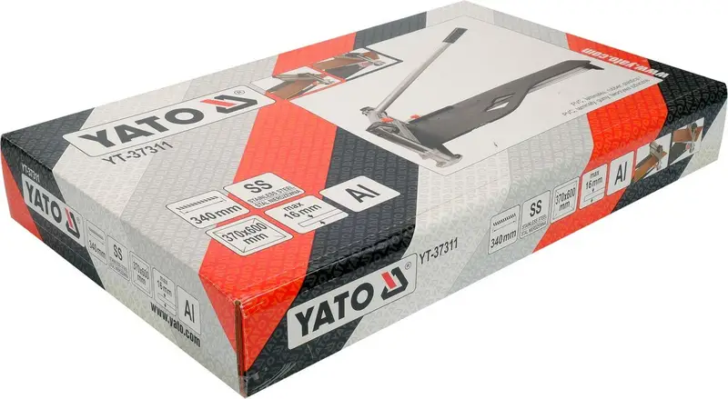 Різак до підлогових ламінатних плит YATO з розмірами 370х 600 мм, товщ.- 16 мм [2] — Photo 5