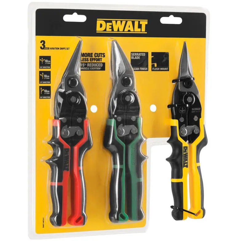 Набір ножиць з металу ERGO Aviation DeWALT DWHT14676-0 — Photo 3