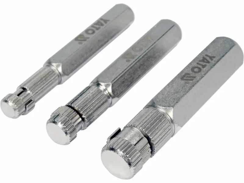 Знаряддя для викручування ніпелів YATO 3/8", 1/2", 3/4", 3 елем. [6/24]