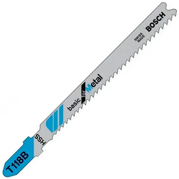 5 Лобзикових ПИЛОК T 118 В Basic for Metal, HSS