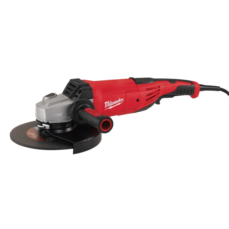 Шліфмашина кутова MILWAUKEE, AGVK 24-230 EK, 2400Вт,O230мм (+ захисний кожух, гайка фланцева, бічна рукоятка, кабель 4 м, ключ)