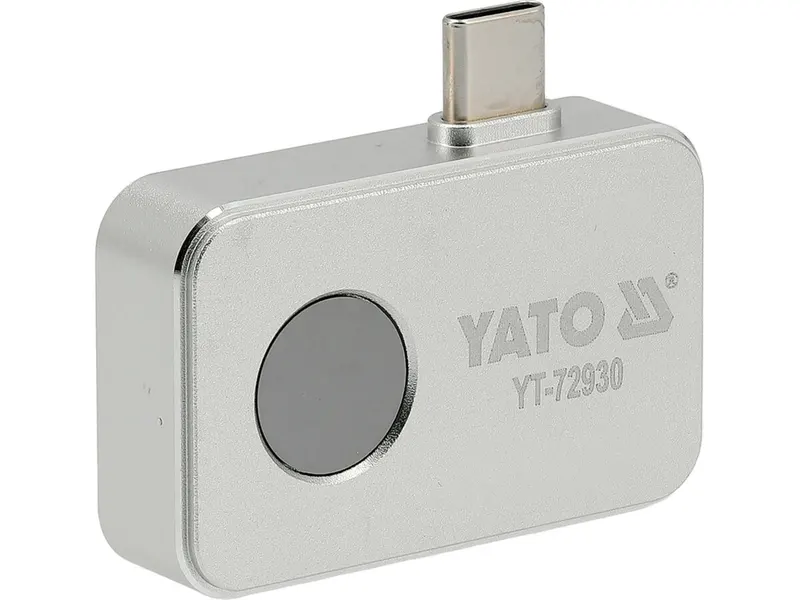 Камера тепловізійна YATO з USB-C роз'ємом, діапаз. температур- -15- +150°С; 150- 550°С, вх. напру 5В