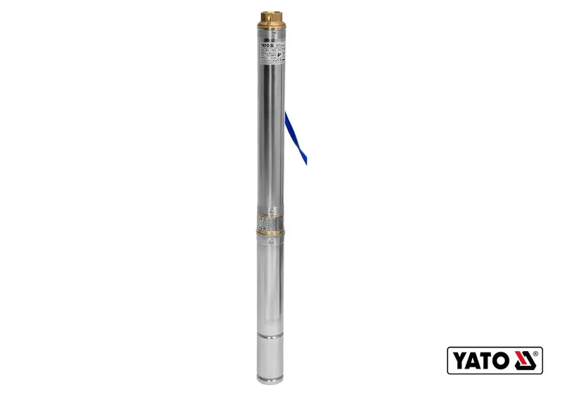 Насос для води глибинний YATO: 370 Вт, 5400 л/год, макс.висота- 35 м, макс.глибина- 80 м, кабель-20м