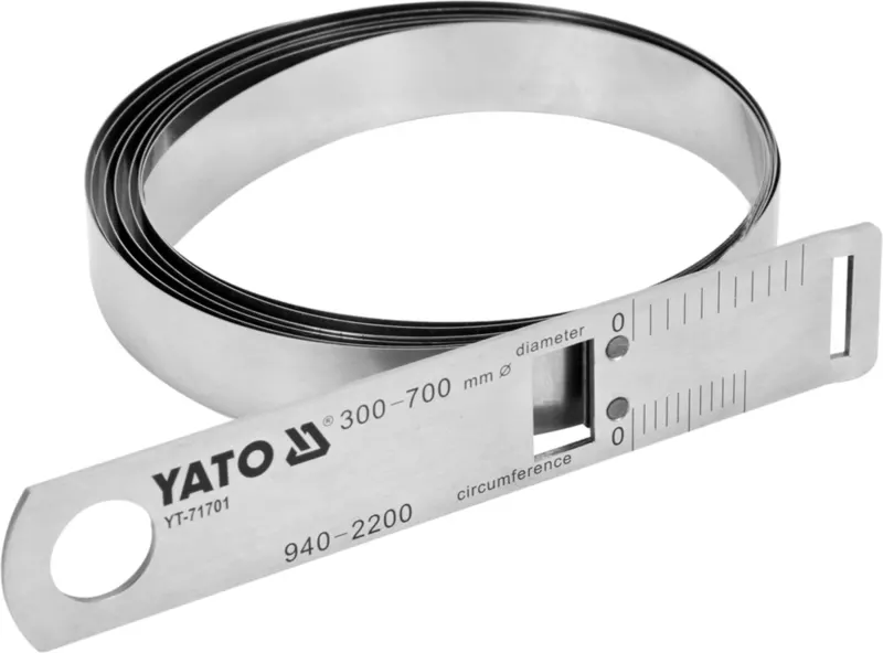 Циркометр для кола- 940-2200мм і діаметра 300-700 мм YATO з метр. і дюйм. шкалами, сталева