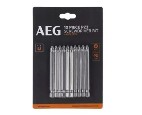 Біта AEG ASDPZ29010, PZ2, 90мм (10шт)