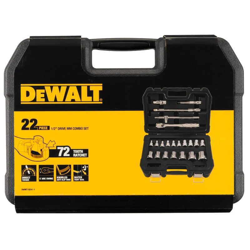 Набір головок 1/2, 22 предмети DeWALT DWMT19241-1 — Photo 3
