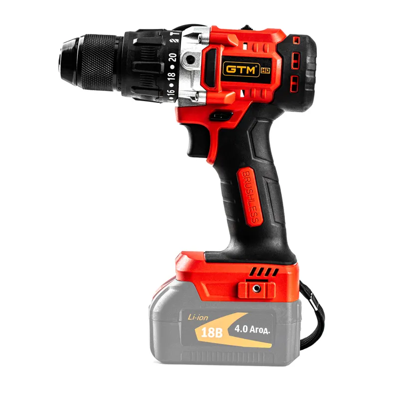 Шурупокрут акумуляторний удірний GTM DSI18/80BL — Photo 3