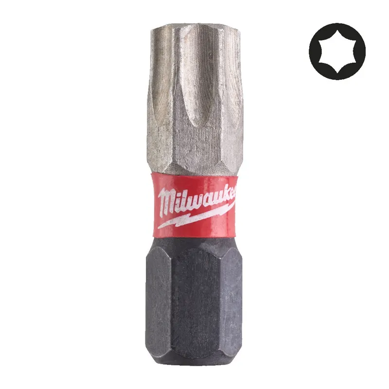 Біта SHOCKWAVE MILWAUKEE, TX40, 25мм, (2шт)