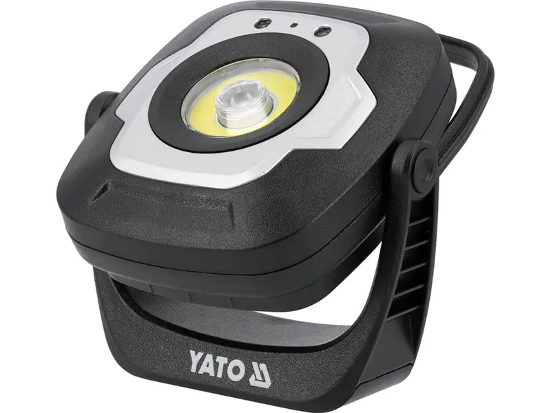 Прожектор діодний, переносний YATO, 10Вт, 1200/ 600/ 100 Lm 3 режими, живл.- акумул. 3,7 В, 4,4 АГод
