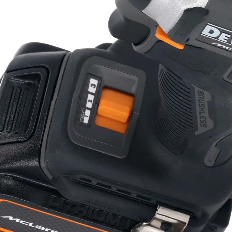 Набір з двох інструментів акумуляторних безщіткових McLaren F1 TEAM LIMITED EDITION DeWALT DCK200MM2T — Photo 9