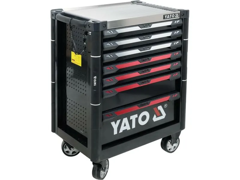 Шафа з інструментами YATO, на колесах, 7 шуфляд, 977x 725x 480 мм, набір 157 елем. — Photo 3
