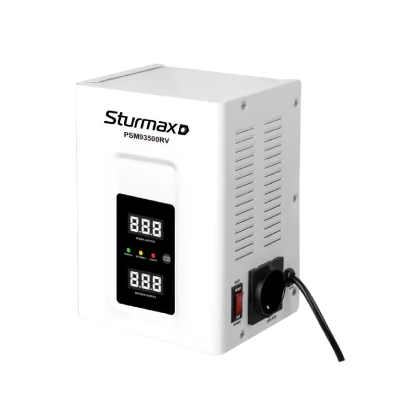 Стабілізатор напруги релейний 500 ВA Sturmax PSM93500RV