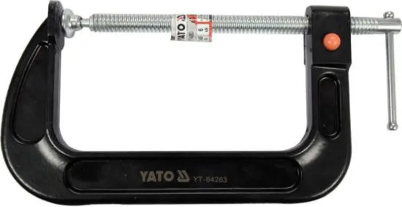 Струбцина з гвинтовим затискачем YATO YT-64263