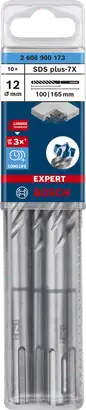 10 Бурів SDS Plus-7X д / арм.бетона 12x100x165мм EXPERT — Photo 1