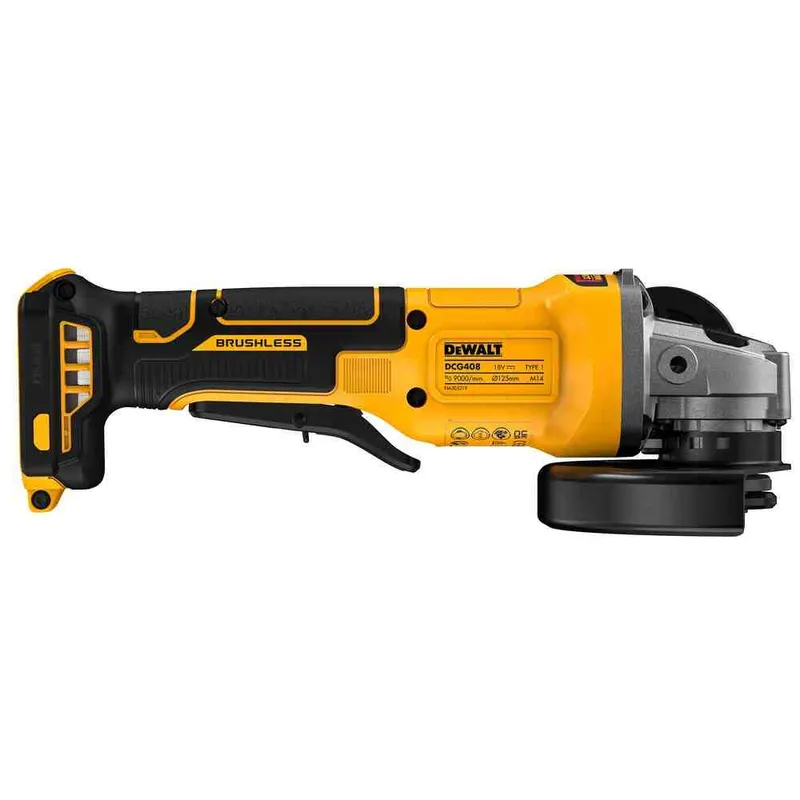 Шліфмашина кутова - болгарка акумуляторна безщіткова DeWALT DCG408N — Photo 2