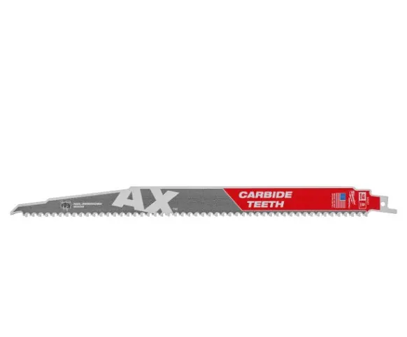 Полотно для шабельних пил AX CARBIDE MILWAUKEE, 300х5мм, (деревина з цвяхами)